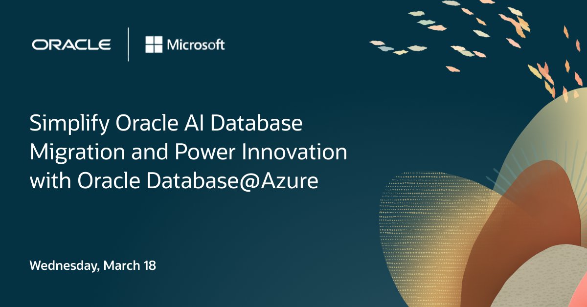 Oracle Cloud tweet media