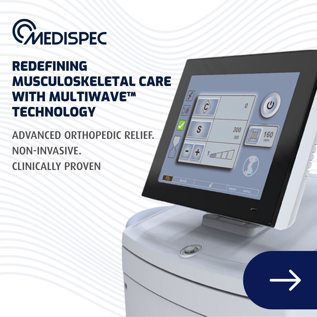 medispecltd's tweet photo. #Orthospec is Medispec’s cutting-edge Extracorporeal Shock Wave Therapy (#ESWT) system. 
Transform your practice with the ultimate multi-application device. Visit our website to see the full specs: https://t.co/S2OGznvL2w 

#MedicalDevices #ShockwaveTherapy #NonInvasive https://t.co/9QUkeaal5A