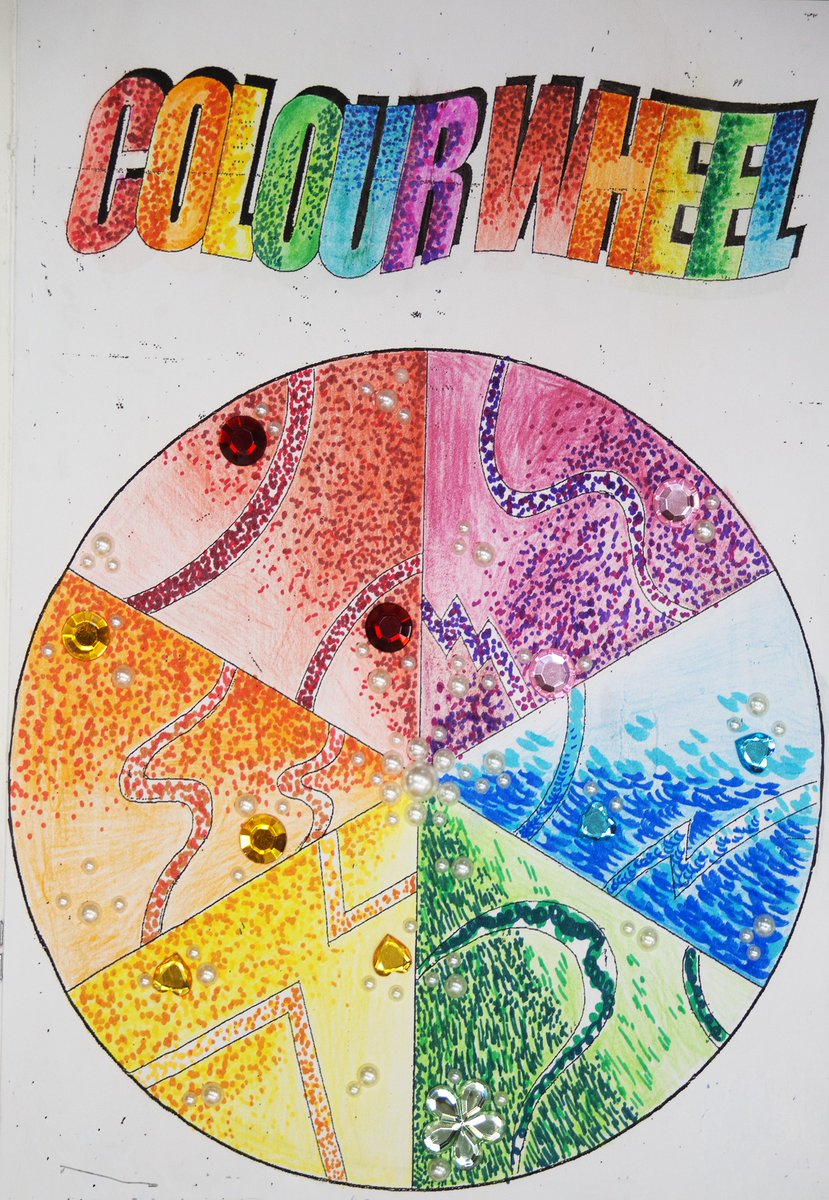AGSFounded1598's tweet image. 🎨 Year 7 have produced some fabulous homework exploring colour theory. From experimenting with texture and collage to developing shades and complementary colours on their colour wheels,  a fantastic effort all round. 🌈

#Art #ColourTheory #CreativeLearning