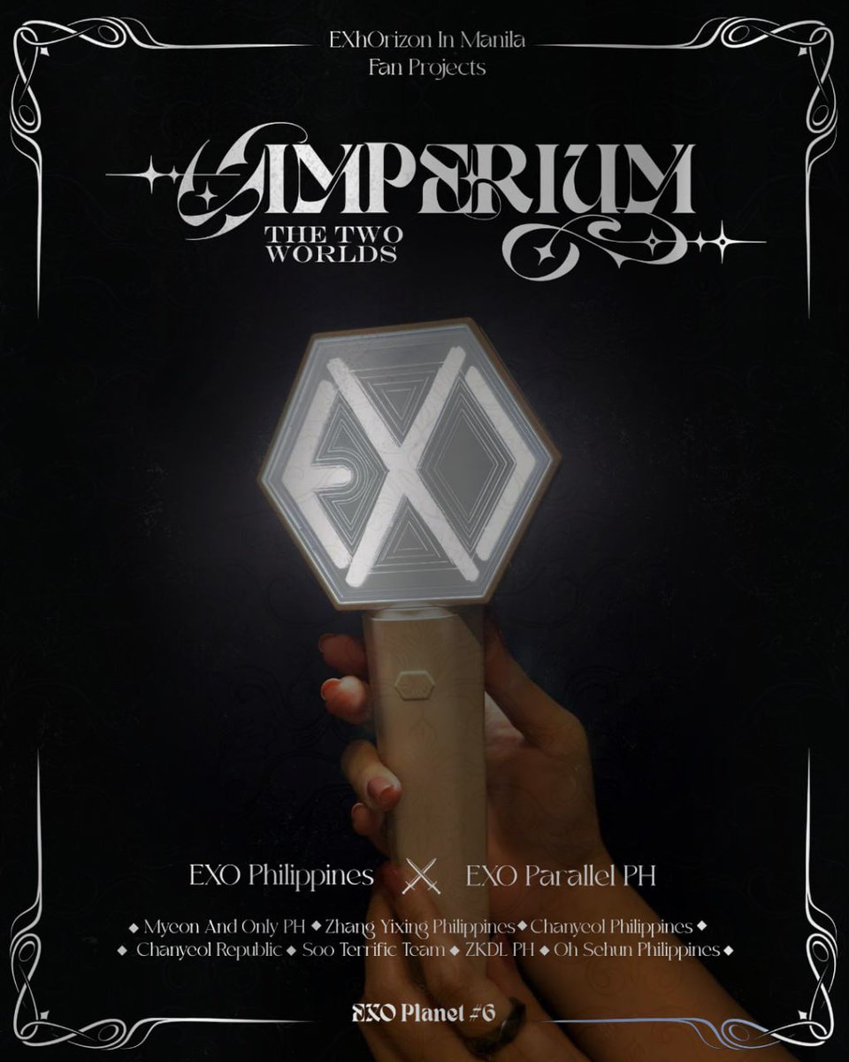 ForEXO_mnl's tweet photo. Within IMPERIUM: TWO WORLDS, every story begins with us. 🖤🤍

As we bring this vision to life for EXhOrizon in Manila, we are gathering ideas from EXO-Ls for internal fan events across both concert days inside the venue.

Together, let’s shape the moments that will make this experience unforgettable.

🔗 Form link: https://t.co/2OlYlDMOxa

If you have more ideas, feel free to submit another response.

A collaboration project of @EXOPhils & @EXOParallelPH with 
@myeonandonlyph @OnlyFor_YIXING @ChanyeolPH1127 @republichanyeol @DOIt_MNL @kimwhojongin @ohsehunph412_

#EXhOrizonInManila
#엑소 #EXO @weareoneEXO