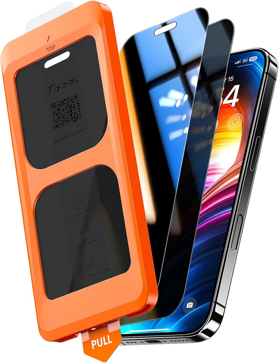 TheAmazonPick's tweet image. TOCOL Privacy Screen Protector for iPhone 16 Plus/15 Plus 🔒📱

Link : amzn.to/4bm1yPH

#TOCOL #PrivacyScreenProtector #iPhone16Plus #iPhone15Plus #AntiSpyGlass