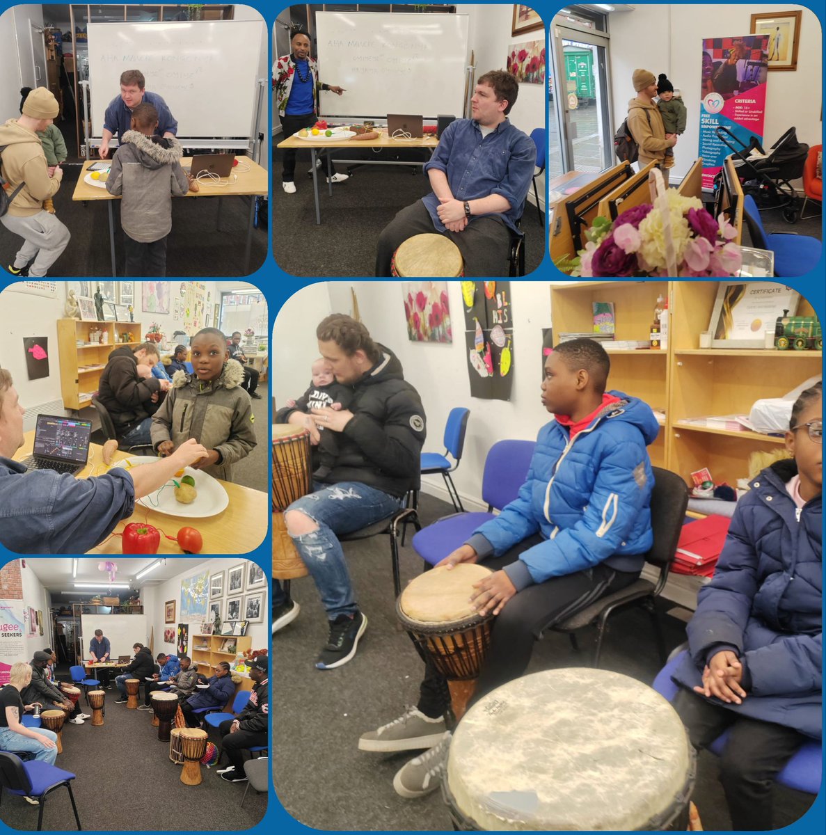 CAS_rochdale's tweet image. Creative Day for Men &amp;amp; Children at CAS Rochdale! 

Men, kids &amp;amp; community came alive with laughter, creativity &amp;amp; connection. Big thanks to David the Fruitpianist for the magic 🎹🍓💙.

#casrochdale #creativeday #communitymatters #inclusivespace #rochdalecommunity