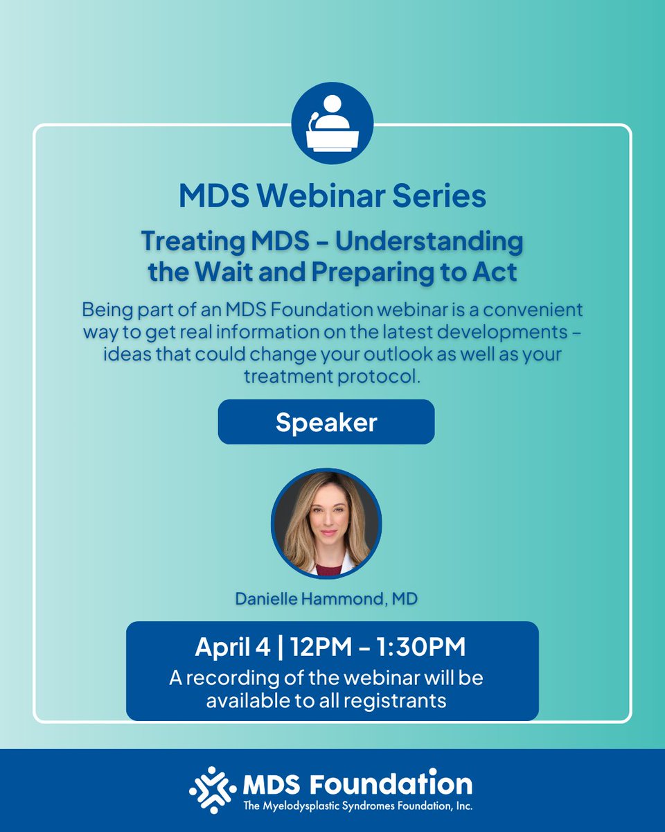 MDS Foundation tweet media