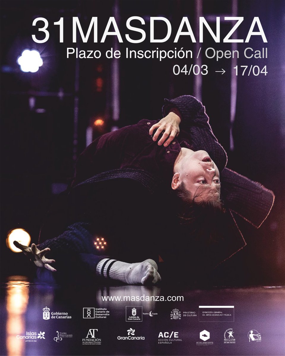 MASDANZA_FEST's tweet photo. #31MASDANZA 

→ Abierto oficialmente el plazo de inscripción / Application period officially open!
→  04/03 - 17/04 - 2026 
→  Bases de Participación en / Terms and Conditions for Participation at https://t.co/VhivS6A3SG https://t.co/Udm4mDoMJI