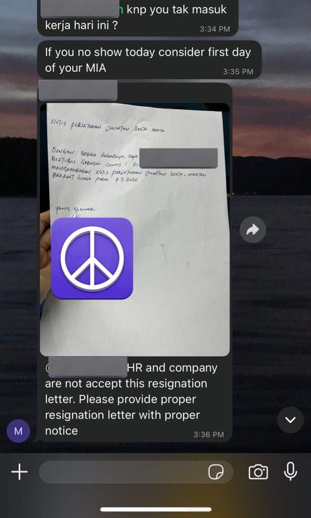 secebisan's tweet photo. Surat resign paling cool aku pernah jumpa. https://t.co/nxgMsFDmmm