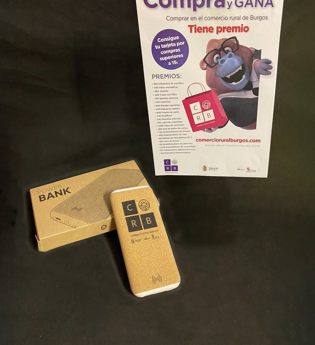 ComercioRural's tweet photo. ¡Tenemos más premios! 💜 podrán ser tuyos participando en el VII Compra y Gana hasta el 21 de marzo! 🛍️

🎁 Estación meteorológica
🎁 Batería Externa

#compraygana #sorteo #comerciorural #comercioburgos #burgosrural #premios https://t.co/lNsxTQtBg7