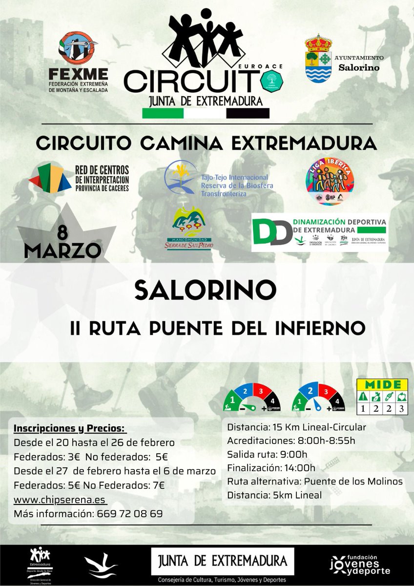 dxt_san's tweet photo. 🔊Eventooooos de este finde!!
➕️ de 100 participantes en cada evento!
📍Carbajo 🏃⛰️🏃‍♀️
📍Salorino👩‍🦯🏞👨‍🦯
No te lo pierdas!!
#DINAMIZACIONDEPORTIVA
#deporteynaturaleza
#ociosalusable https://t.co/Xw7ekzDkdx