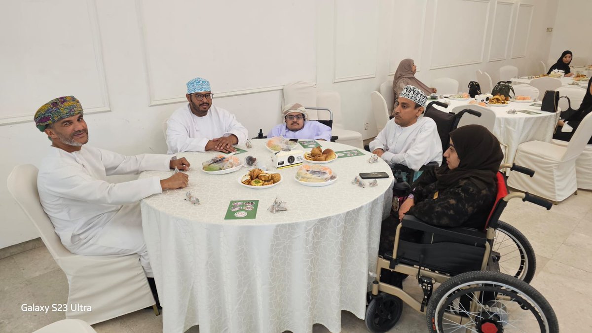 IbriOad's tweet photo. شاركت الجمعية العمانية للأشخاص ذوي الإعاقة فرع عبري في الإفطار الجماعي وحفل القرنقشوه الذي نظمتة الجمعية العمانية للأشخاص ذوي الإعاقة بمسقط بمقر جمعية المرأة العمانية وتم تكريم فرع الجمعية بعبري لمشاركتها في هذه الفعالية . https://t.co/8dU1H6MOl6