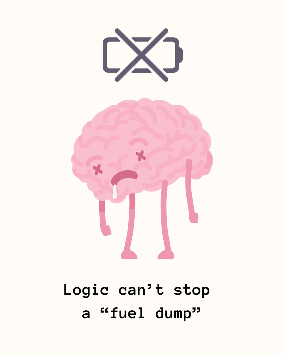 💡The Science: When your brain predicts a threat, it aggressively budgets energy, flooding you with cortisol and glucose to prepare for a fight. Once this physiological "fuel dump" has occurred, you cannot use logic to stop it because the biological reality has already been set