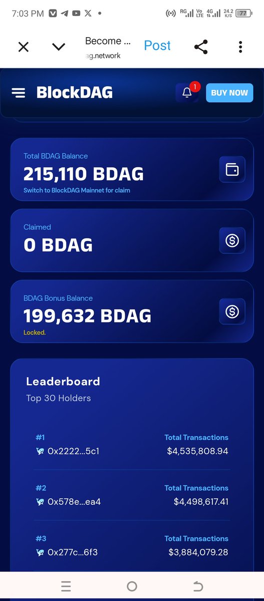 esstifo's tweet photo. @blockdagnetwork This is my lost coin.this is trash fake scam coin and here is are all are scammer take care people. https://t.co/Ik1a8NPVHL