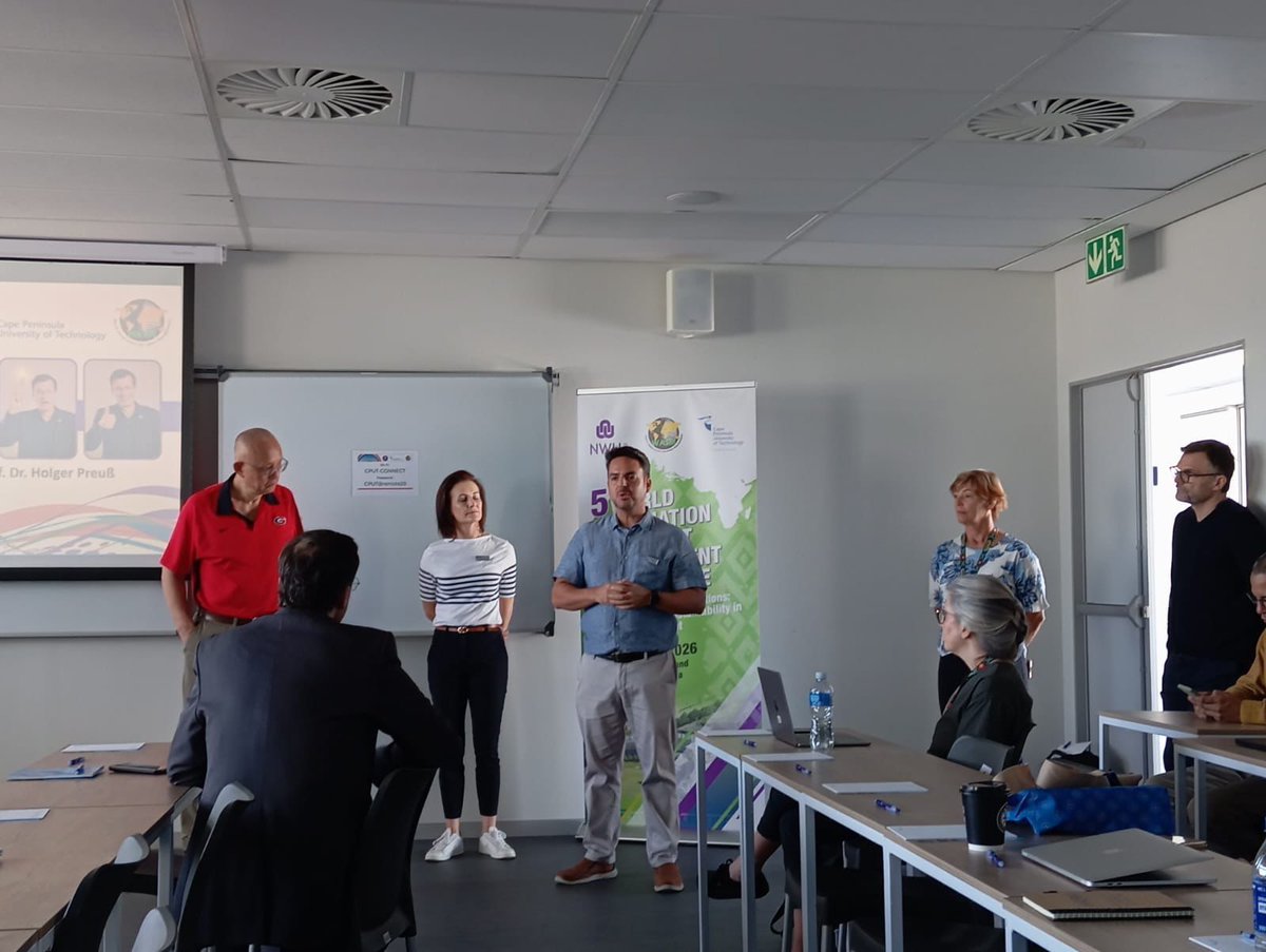 CPUT_FBMS's tweet photo. Over the past 2 days, CPUT’s FBMS has been buzzing with international scholarship!🌍

✅ Quant Research Methodology workshop with Prof. Dr. Thomas Dobbelstein (DHBW Ravensburg 🇩🇪)
✅ WASM PhD Seminar &amp; 5th WASM Conference at Newlands Cricket Grounds

#FBMS #CPUT #GlobalResearch https://t.co/aYFxHXIwVA