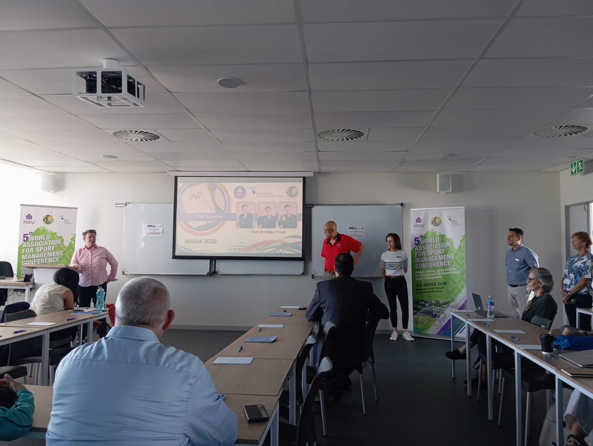 CPUT_FBMS's tweet photo. Over the past 2 days, CPUT’s FBMS has been buzzing with international scholarship!🌍

✅ Quant Research Methodology workshop with Prof. Dr. Thomas Dobbelstein (DHBW Ravensburg 🇩🇪)
✅ WASM PhD Seminar &amp; 5th WASM Conference at Newlands Cricket Grounds

#FBMS #CPUT #GlobalResearch https://t.co/aYFxHXIwVA