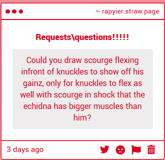 RAPYIER1's tweet photo. Tysm fo request!!! It was enjoying drawing this <3

#ScourgetheHedgehog #knucklestheechidna https://t.co/400ufDGVYz