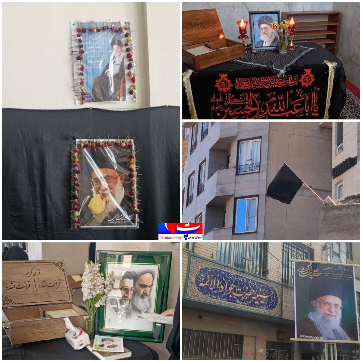 پرچم عزا را بر در خانه‌ها برافراشتیم؛ عهد ما با ولایت تا پای جان باقی‌ست.
#لبیک_یا_خامنه_ای
#تا_پای_جان_برای_ایران
#پایتخت_متحد