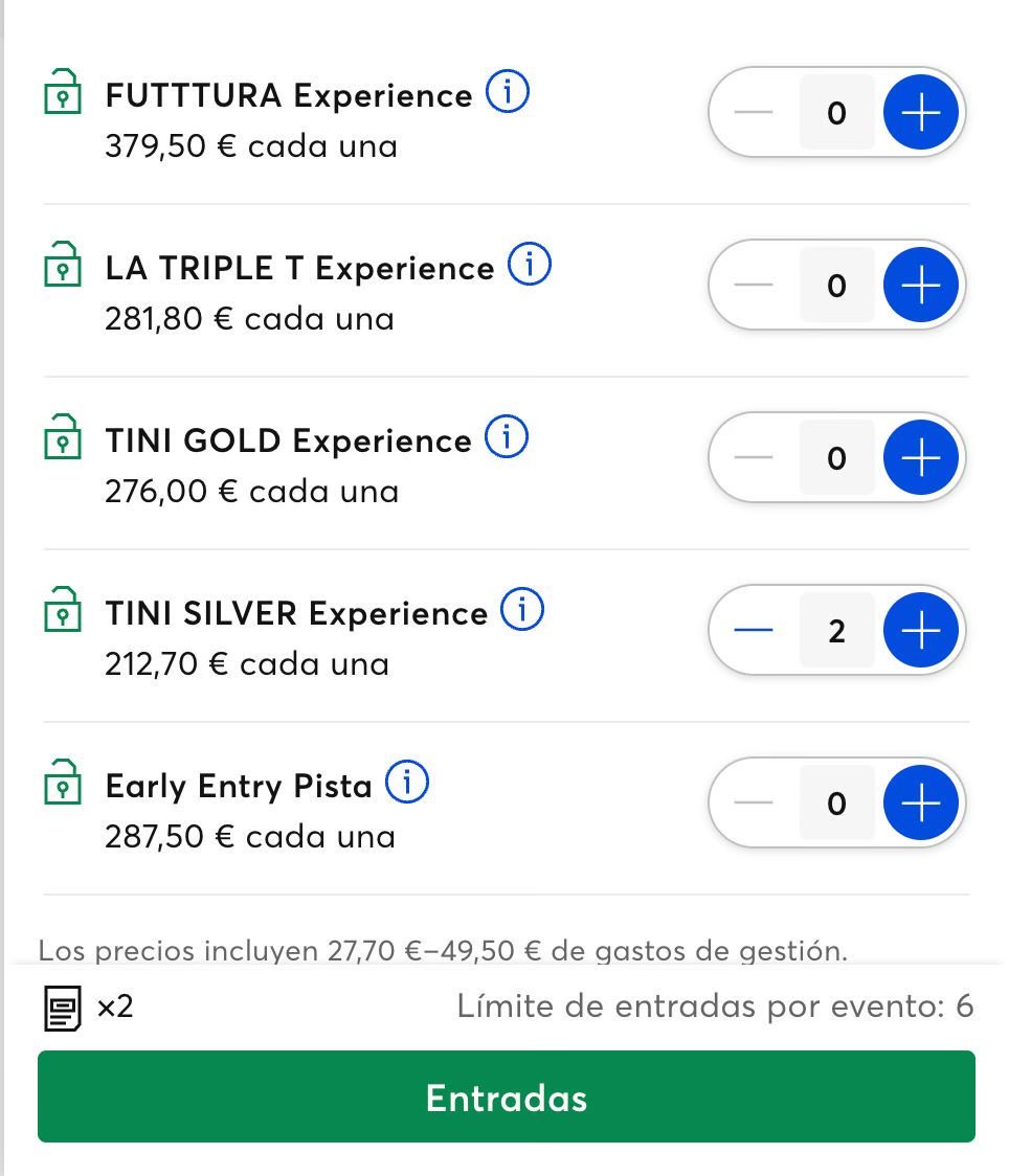 alguien me explica esta burrada de precios? #tini #futturaespaña