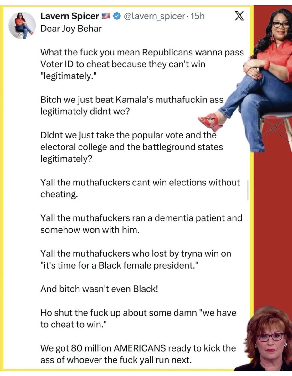 ⁦<a href="/JoyVBehar/">Joy Behar</a>⁩ 😂😂