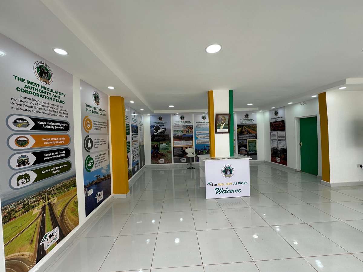 KRB_Kenya's tweet photo. Kenya Roads Board is proud to exhibit at this year’s Agricultural Society of Kenya (ASK) Show in Eldoret. We are showcasing the vital role of the Fuel Levy in maintaining road network that supports our farmers and fuels our economy. #EldoretShow2026 
 #FuelLevyAtWork https://t.co/9LnGJOE01W