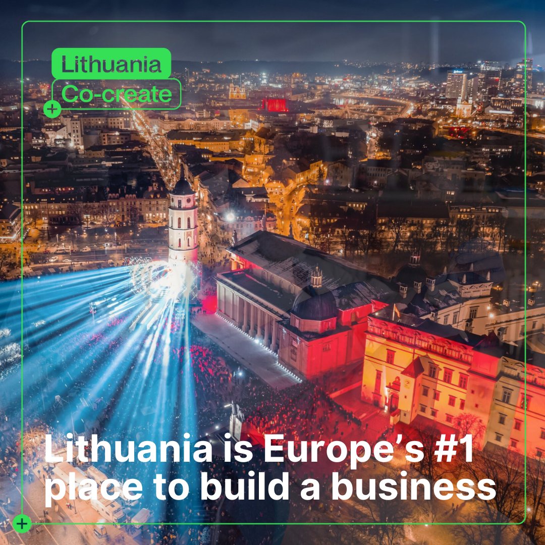 Lithuania ranks 1st in Europe and 4th globally in the 2025/2026 Global Entrepreneurship Monitor Index, a Top 5 entrepreneurial environment alongside the UAE, Taiwan, Saudi Arabia, and India, providing a strong foundation for long-term growth. 🇱🇹