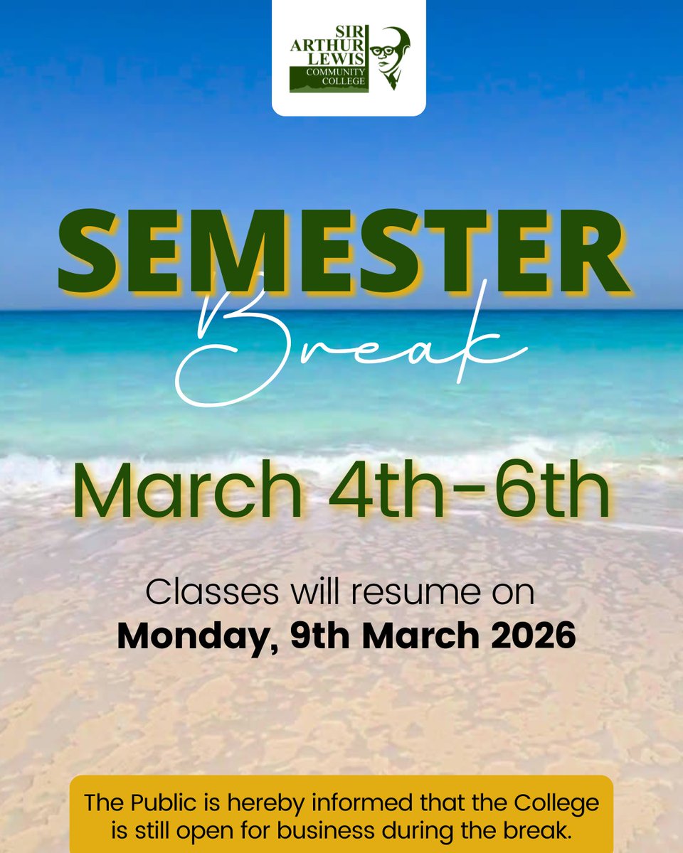 Sir Arthur Lewis Community College tweet media