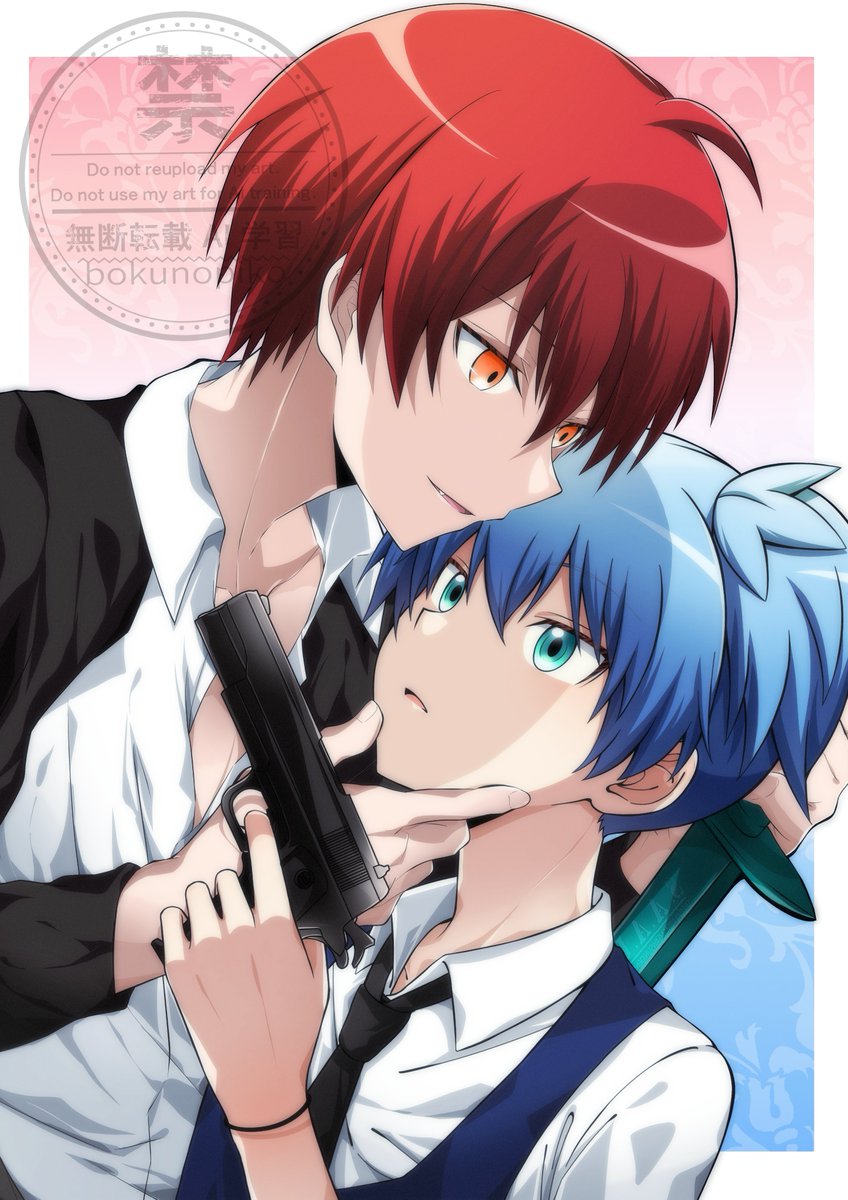 カル渚新刊表紙です。合同で描きました！