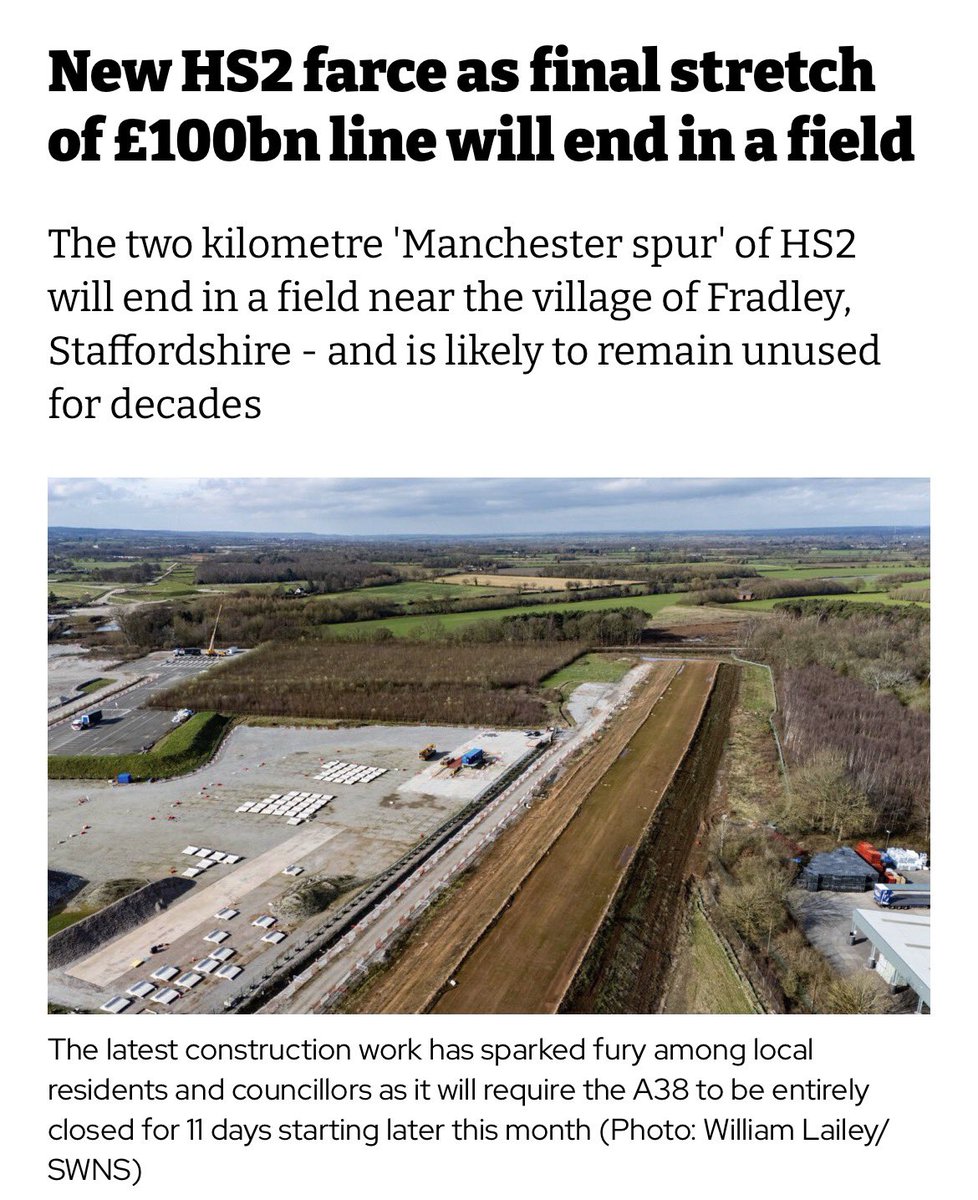 Another pile of U.K. incompetent shite which all of Scotland need to remember when going to the polls in May. 
£100Billion to get Birmingham &amp; save 15 minutes. Where did all those£Billions go to? Corruption in plain sight. No benefit to Scotland.
Vote SNP in May for Independence!