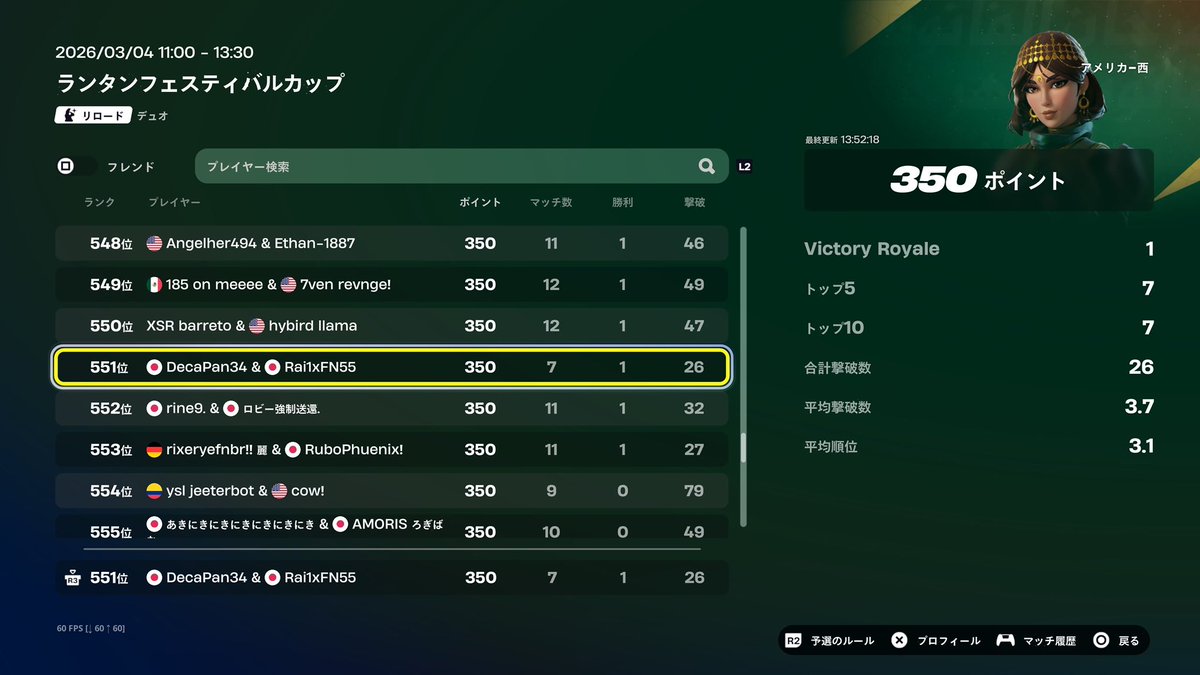 rai1xFN's tweet image. みんなおやすみ😘今日のアメリカ西スキン大会結構惜しかった😭46分遅れでよくここまでいけたと思う！セントラル捨てれば取れてました（？）今週の土曜日CCCzb通れるように頑張りますᕦ(ò_óˇ)ᕤ
#フォートナイト
#PS4share 
#PS4直差し