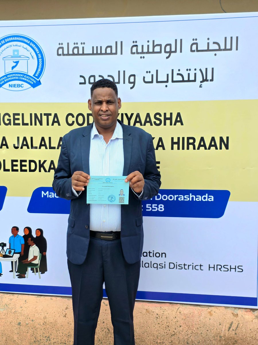 AbdiAddow1's tweet photo. Degmada Jalalaqsi ee Gobolka Hiiraan ayaa laga bilaabay diiwaangellinta codbixiyaha. #Doorasho #Somalia https://t.co/DcORT7bBID
