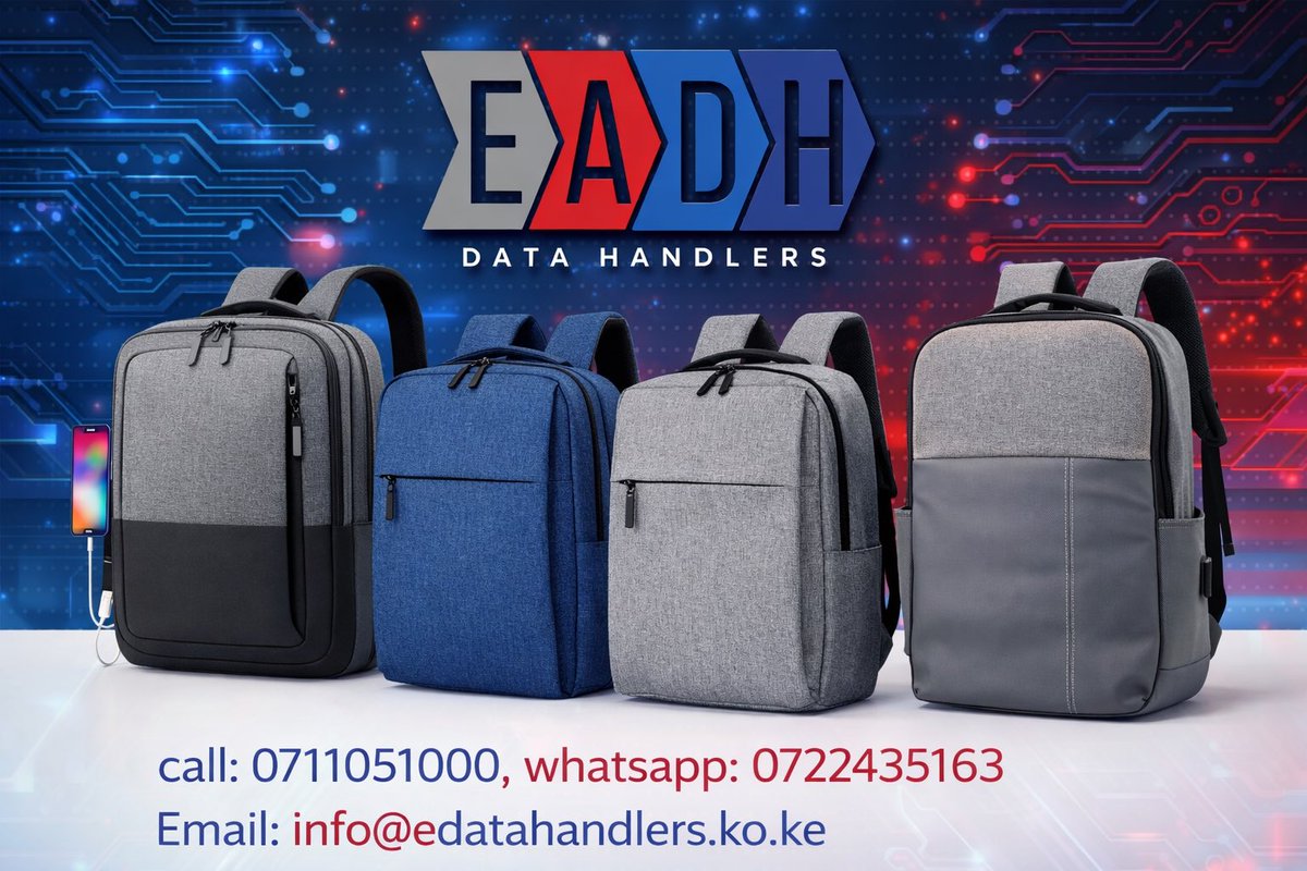 EADataHandlers_'s tweet image. 🎒 Looking for a durable laptop backpack in Kenya?

✔️ Water-resistant ✔️ USB charging 🔌 ✔️ Spacious &amp;amp; stylish ✔️ Perfect for work &amp;amp; school

📞 0711051000 💬 0722435163 📧 info@eadatahandlers.co.ke

#LaptopBackpack #TechAccessories #NairobiBusiness #BackToSchool