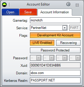 Kef011's tweet photo. I got mcnotch account running on a RGH, but since you need to log in into his email to access online services, i don't think there is much to do there. If it appears as damaged on your console, simply disable Development Kit Account. not sure if PartnerNet affect anything https://t.co/JOIkp0ScAl