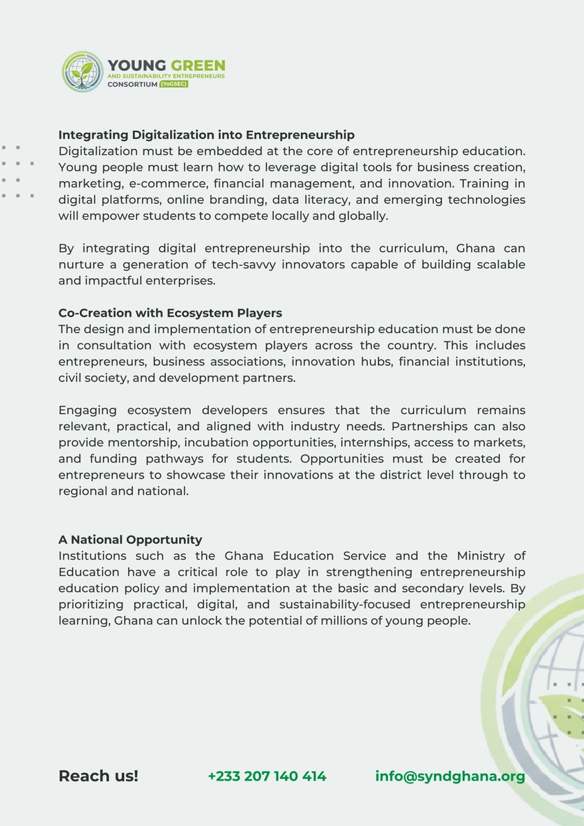 Young Green Entrepreneurs tweet media