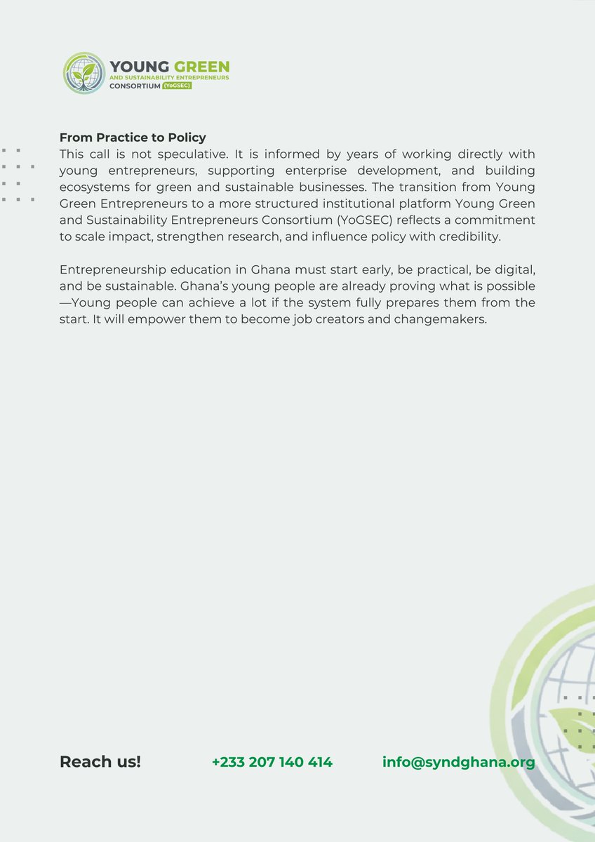 Young Green Entrepreneurs tweet media