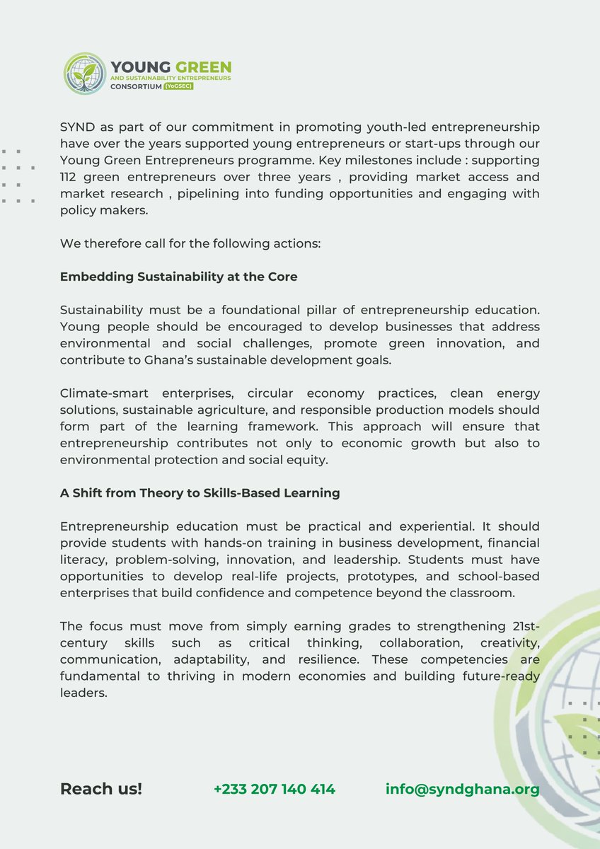 Young Green Entrepreneurs tweet media