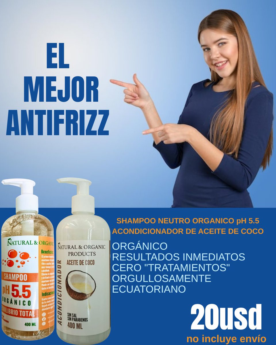 Buen y Bendecido día para todos!! 
Nada como lo Orgánico para el Frizz, ahora que la gente anda media chucara les cae de perlas!! 
#Guayaquil #Quito #Ecuador #AntiFrizz #Organico