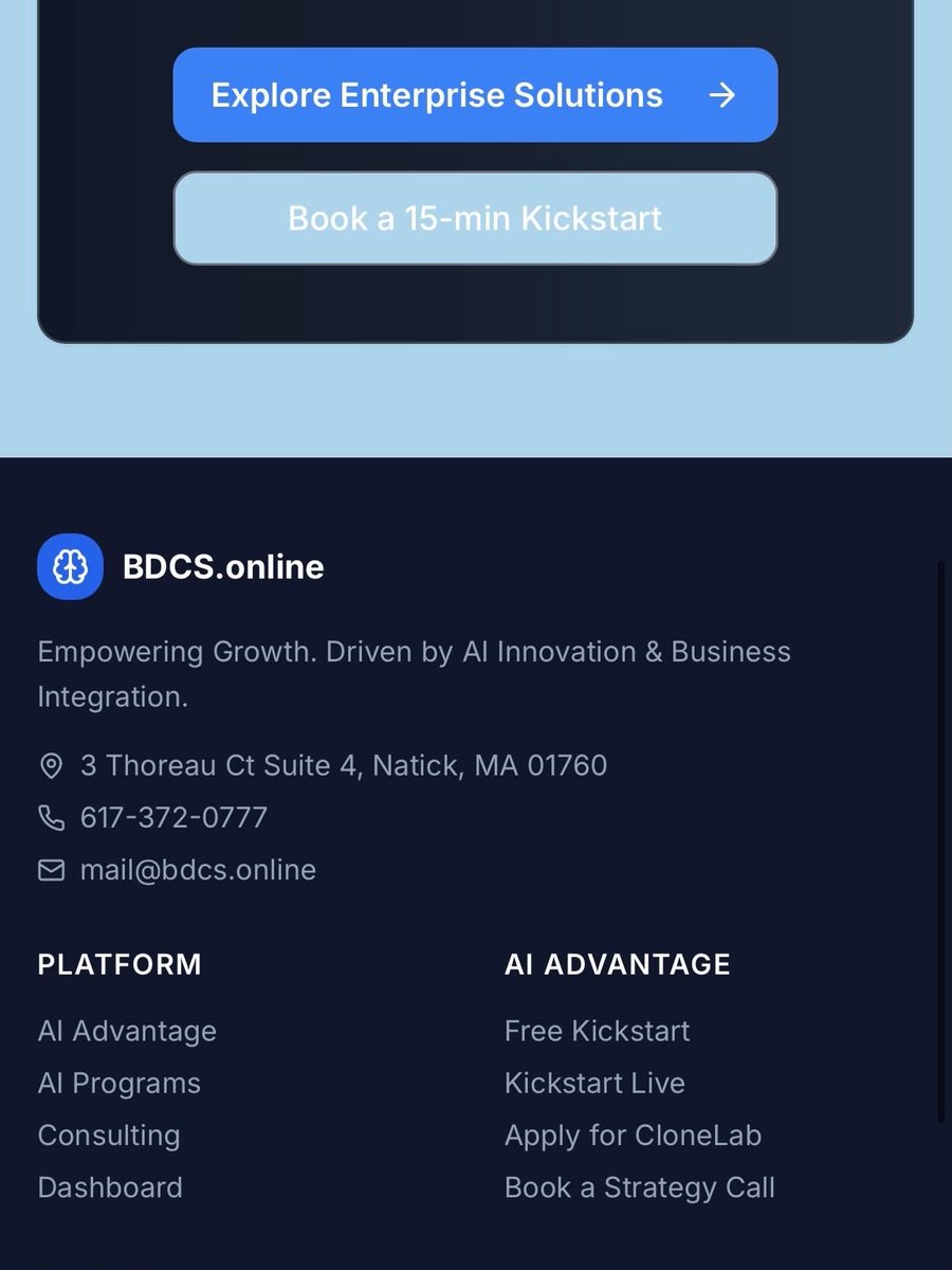 BdcsOnline's tweet photo. 🚀https://t.co/H0KmvIxwBP, we help organizations deploy practical AI systems that cut admin time, automate workflows, &amp;  accelerate growth. 
⚡ AI-Powered Business Integration  
Start with our free 15-minute AI Kickstart session &amp; discover 2–3 automation wins for your business https://t.co/8l2dG6Lize