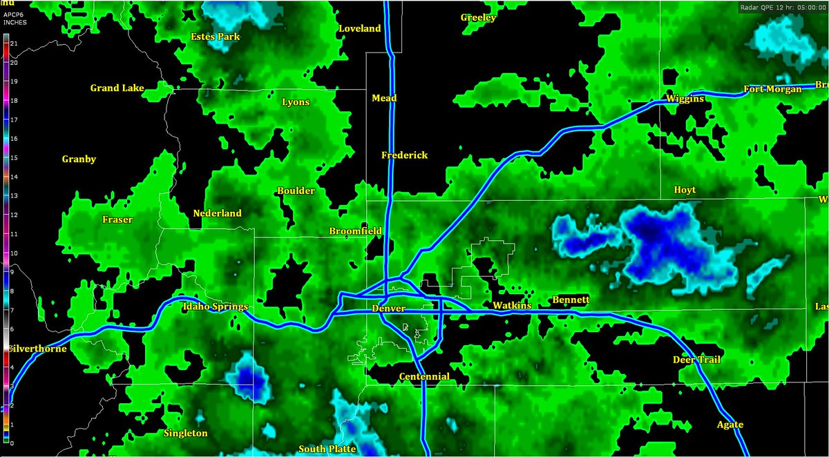 <a href="/UtahBamaFan/">Rick A.</a> <a href="/BrettDNoble/">Brett Noble</a> Utah's Wasatch Front was *not* expecting that much rainfall. No predictions over 1.50+" for some of the Wasatch Valleys. 👍
Storm Gave COS metro A Great SOAKER! Metro #Denver got spit on...again! Drought feeds on Drought. COS is not in a drought. See the difference? #COwx #UTwx