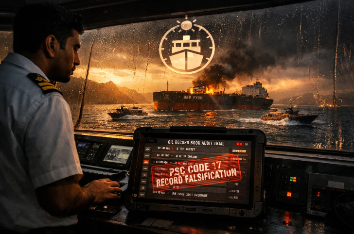_instavarun_'s tweet photo. 🚨NOON REPORT #6 🚨

Hormuz is paralyzed. Tragically, 1 Indian seafarer was killed in a strike on the MKD VYOM.

ALSO INSIDE: 📉 The CII "E-Rating" Purge 💻 PSC's new ERB "Edit Log" Trap
Read the full intel brief here: https://t.co/QNZU3eJNCP
#MerchantNavy #Seafarers #Shipping https://t.co/BfTOzGSEHd