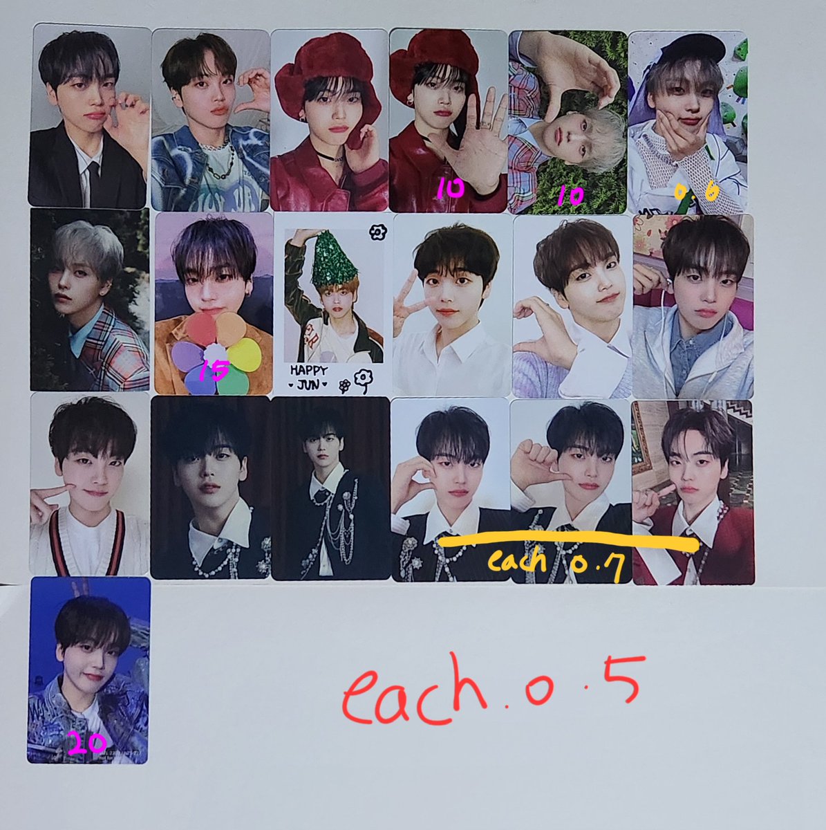 크래비티 형준 포카 양도

가격은 배미포로, 이미지에 적혀 있습니다.
일본 포카는 별도로 +0.3 추가하여 해당 DVD 구매 가능합니다. 

#크래비티 #양도 #형준 #공방 #포카 #미공포 #앨포 #팝업