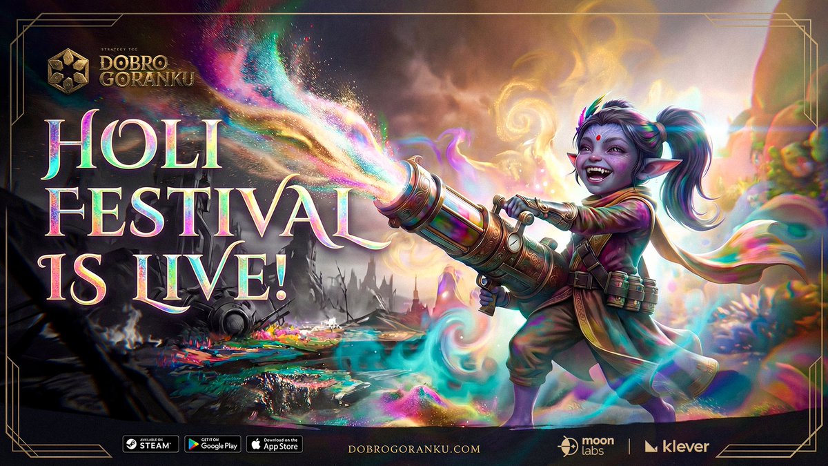 Holi Festival Event is Live in Dobro Goranku! 

Colors take over the battlefield 🎨⚔️
Join the Holi Festival and unlock colorful battles, special rewards, and festive surprises.

Celebrate victory, chaos, and joy in every match 
This event is available for a limited time, don’t