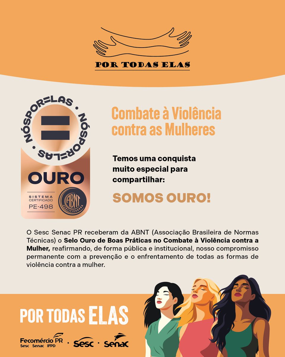 Receber o Selo Ouro de Boas Práticas no Combate à Violência contra a Mulher é um marco que reforça, na prática, aquilo que acreditamos todos os dias: respeito, equidade e cuidado são valores inegociáveis. 
Seguimos firmes na construção de uma cultura que protege, orienta e apoia.