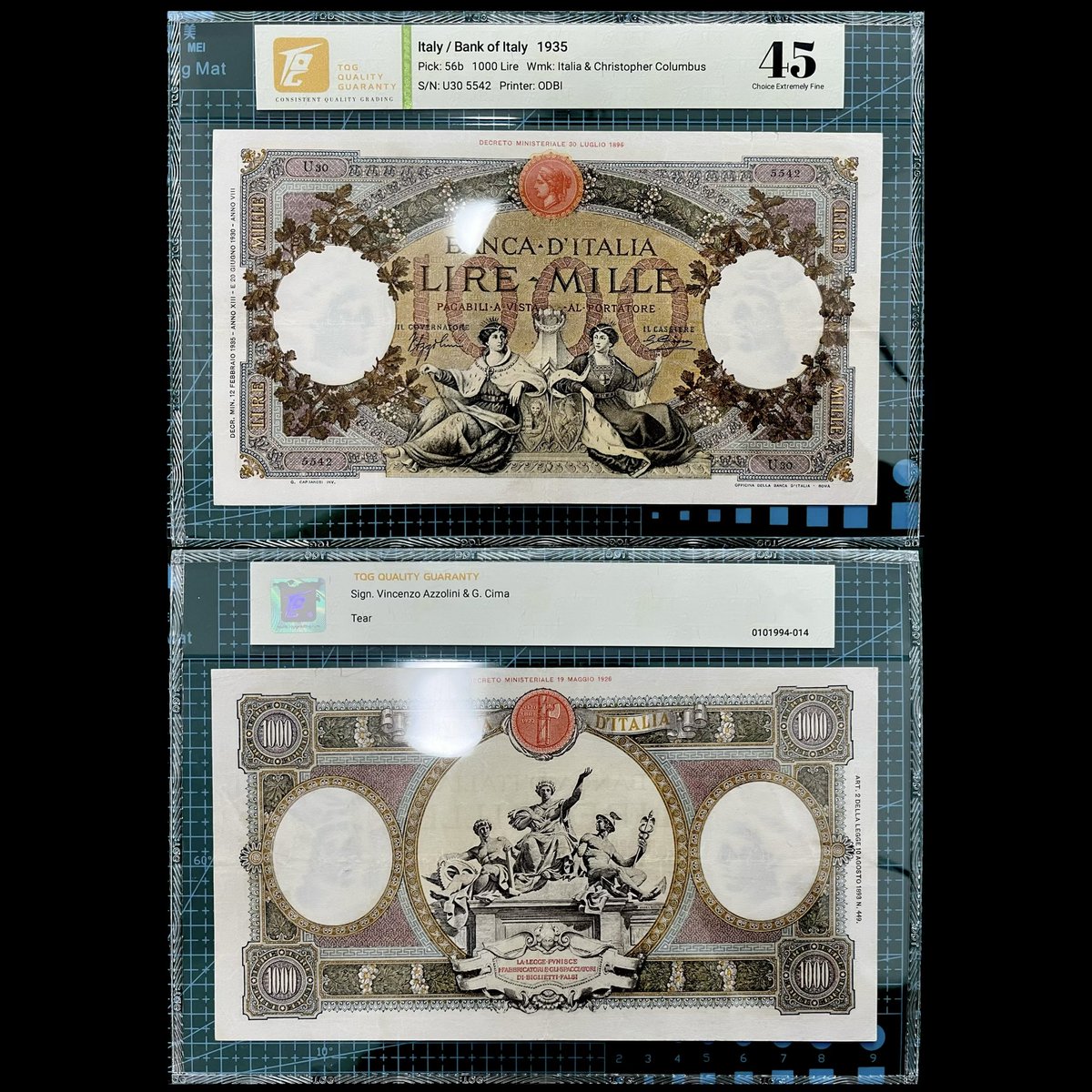 derDunkelh25663's tweet image. Italy 1935 1000 Lire, P-56b
#banknoteworld #moneycollection #banknotecollection #moneycollector