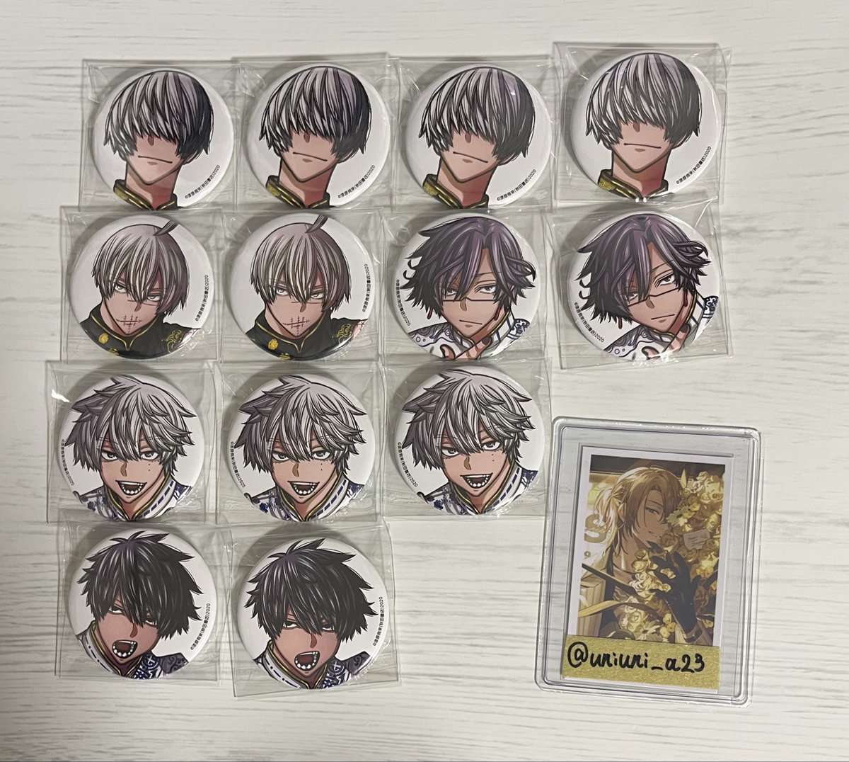 交換】桃源暗鬼 コミケ C107 缶バッジ 譲:画像のもの 求:同異種印南