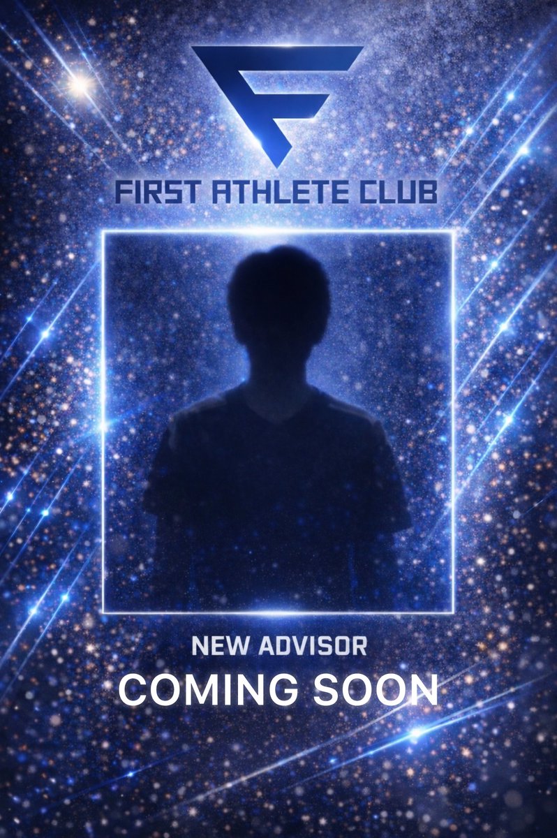 FIRST___ATHLETE's tweet photo. 【お知らせ】

FIRST ATHLETE CLUB
新アドバイザー、まもなく発表。

COMING SOON…⌛︎

#FAC #FIRSTATHLETECLUB https://t.co/yytBIh842M