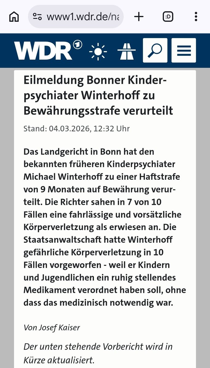 MightyMermaid87's tweet photo. Unfassbar enttäuschend.

#Winterhoff bekommt nur 9 Monate auf Bewährung.

Es wurden nur 10 Fälle verhandelt. ZEHN. Und das bei dutzenden KJH Einrichtungen über Jahrzehnte... Wie kann daraus Gerechtigkeit folgen?!

1/5
#WegMitWinterhoff #Jugendhilfe #Kinderschutz https://t.co/5N5UC53lTU
