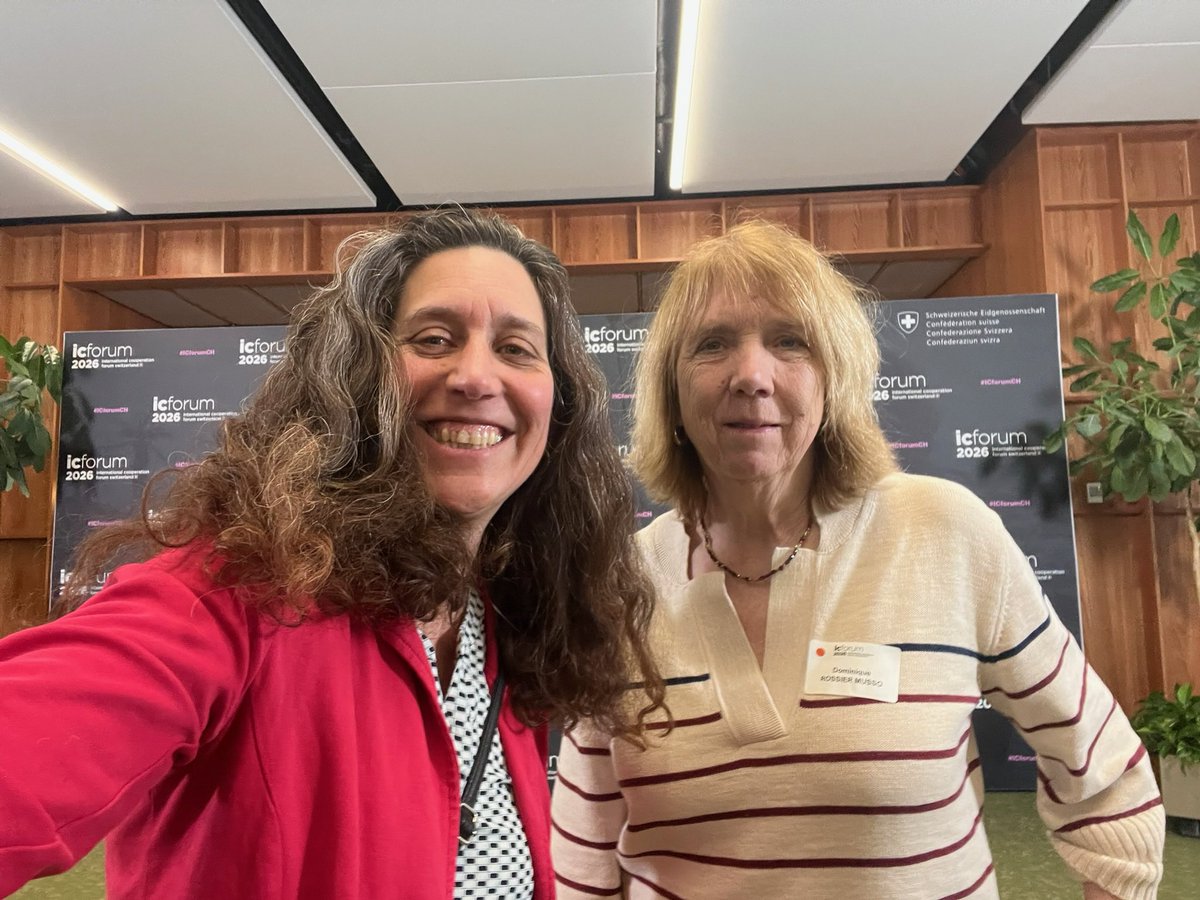 ClKlay's tweet photo. 22 ans après mon DFD (devenu IMAS) à l’Institut universitaire d'études du développement, heureuse de participer à l’#ICForum2026 organisé par la Direction du développement et de la coopération au CICG et d’y retrouver @Dominique Rossier, chargée d’enseignement https://t.co/NMeUVfLH3J