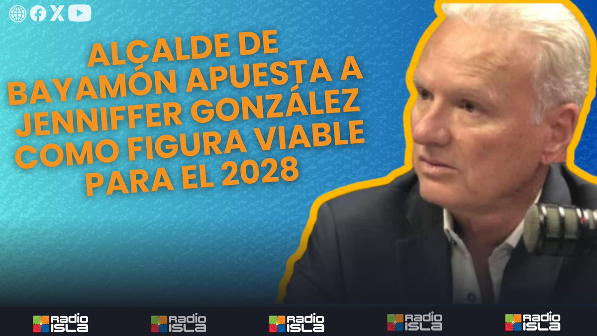 radioislatv's tweet photo. #PegaosEnLaMañana con @millymendezpr | [VIDEO] Alcalde de Bayamón apuesta a Jenniffer González como figura viable para el 2028

https://t.co/N8GrWv7Jge

#PuertoRico #Política #alcaldedeBayamón #elecciones2028 #gobiernno #JennifferGonzálezColón #RamónLuisCruz #viable https://t.co/Wl1KiUoPHv