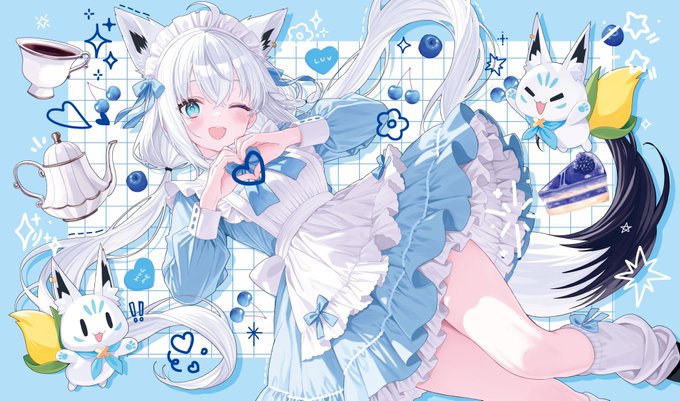 サンクリ/SC2026Spring/Web頒布 新作情報 「フブキ」のスリーブとプレイマットになります。イラストは楪様()になります!