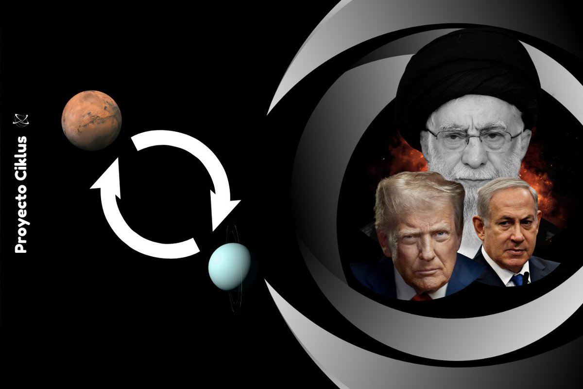 Marte y Urano: ¿Sorpresa táctica o próximo caos en Oriente Medio? Fecha histórica: 28.02.2026 Hora: 09:45 hrs. Lugar: #Teherán (#Irán) Ciclo planetario destacado: Marte-Urano a 90º #Guerra #Israel #USA #Trump #War #AliJamenei #Astrología #Astrology #Astrologie #Ciclosplanetarios