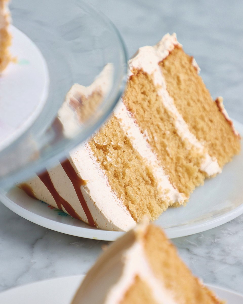 Tasked to bring dessert to your next party? Delight guests with our Caramel Cake! It's a rich and buttery cake made with brown sugar and finished with a caramel meringue buttercream and caramel drizzle. Call us to pre-order. See link in bio for details. #MBakery #BakedFreshDaily