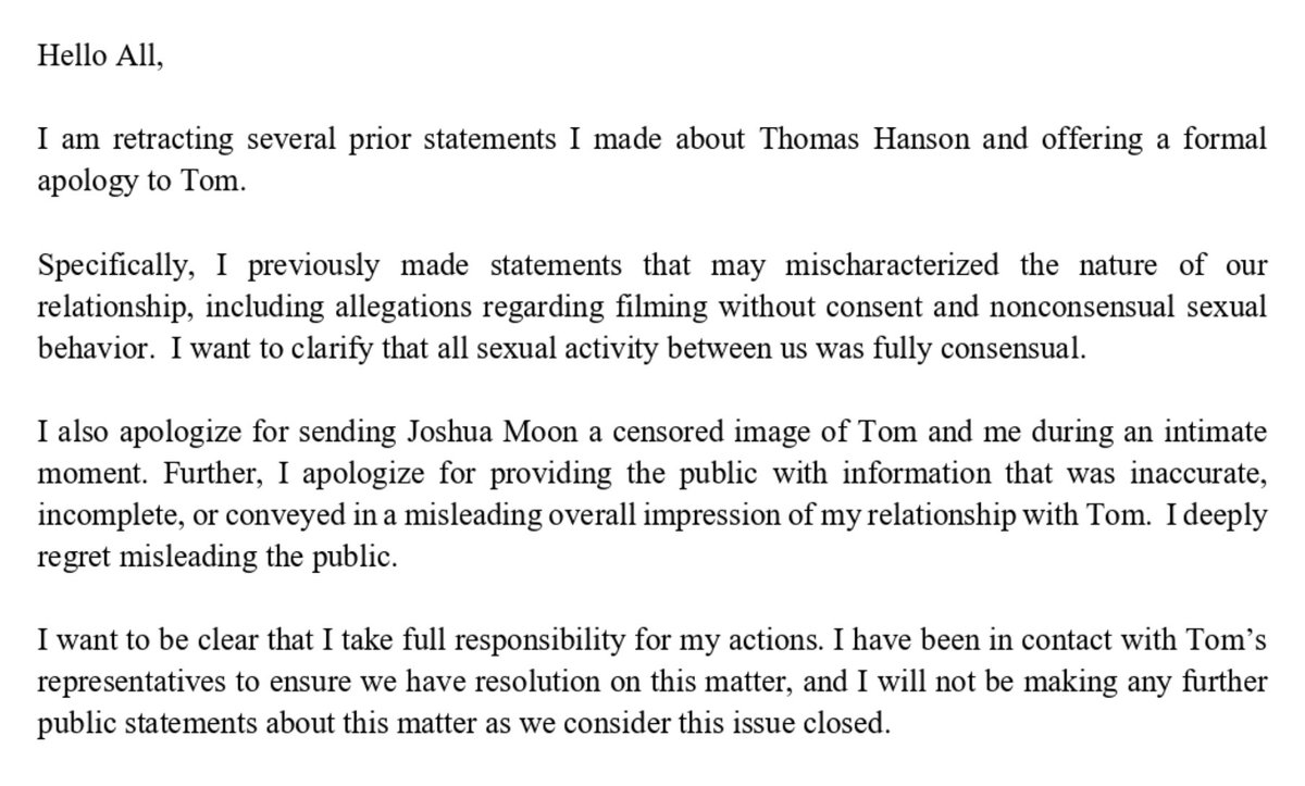 KiwiFarmsDotNet's tweet image. The woman who accused YouTuber Turkey Tom (@anonbirdd) of various misconduct during their relationship has apologized and retracted all statements.