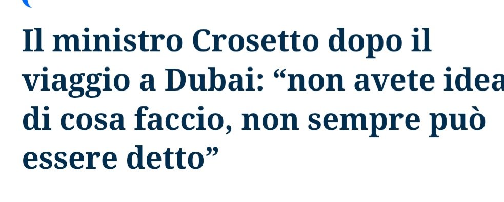 FalangaGiovanna's tweet image. Dubbi su #Dubai 
#Crosetto
